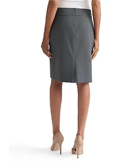 Kasper Washable Pencil Knee Length Skirt