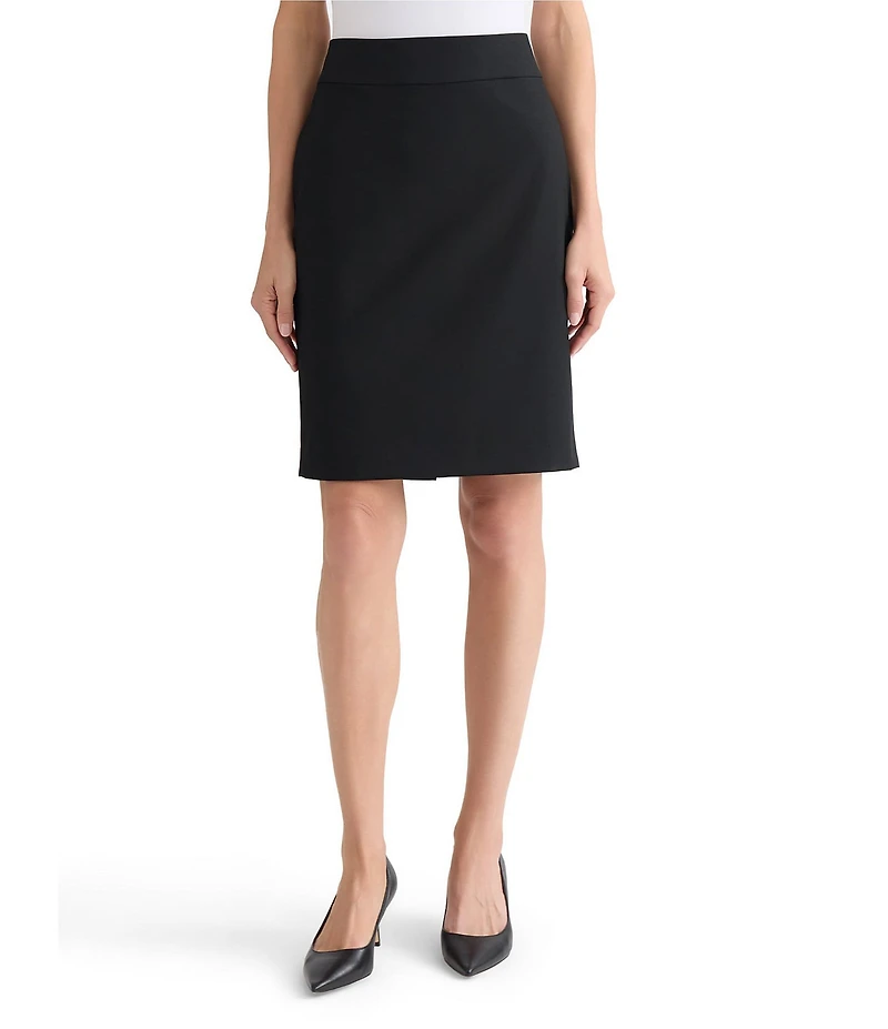 Kasper Washable Pencil Knee Length Skirt