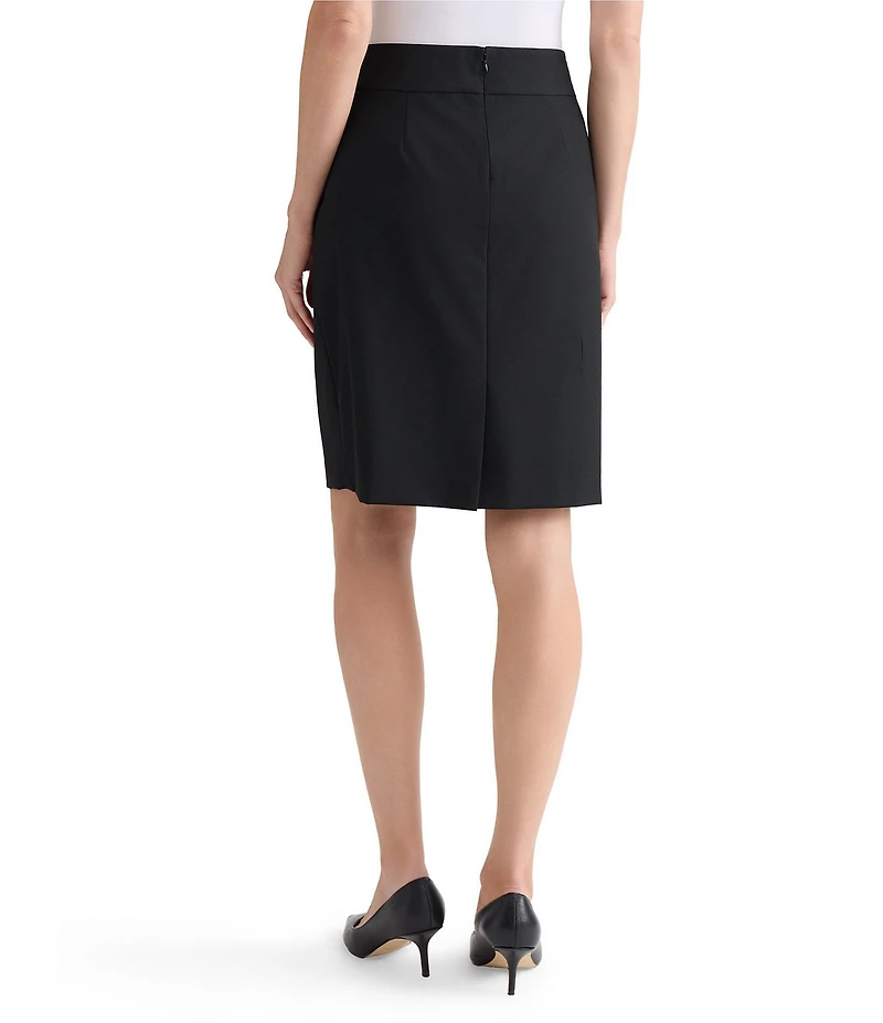 Kasper Washable Pencil Knee Length Skirt