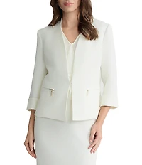 Kasper Zip Pocket Hook Front Jacket