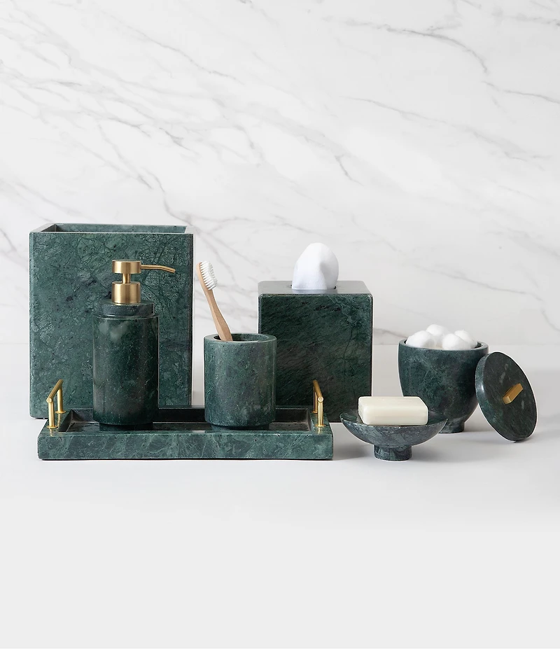 Kassatex Esmeralda Marble Tray with Handles