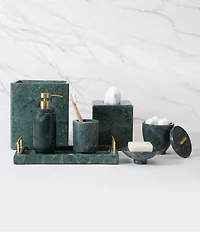 Kassatex Esmeralda Marble Tray with Handles