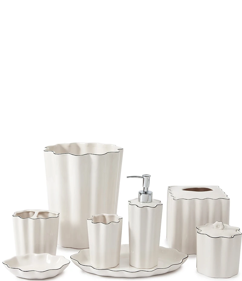 Kassatex Le Marais Collection Porcelain Cotton Jar