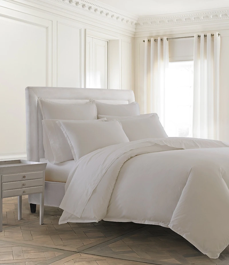 Kassatex Lorimer Washed Percale Duvet Cover