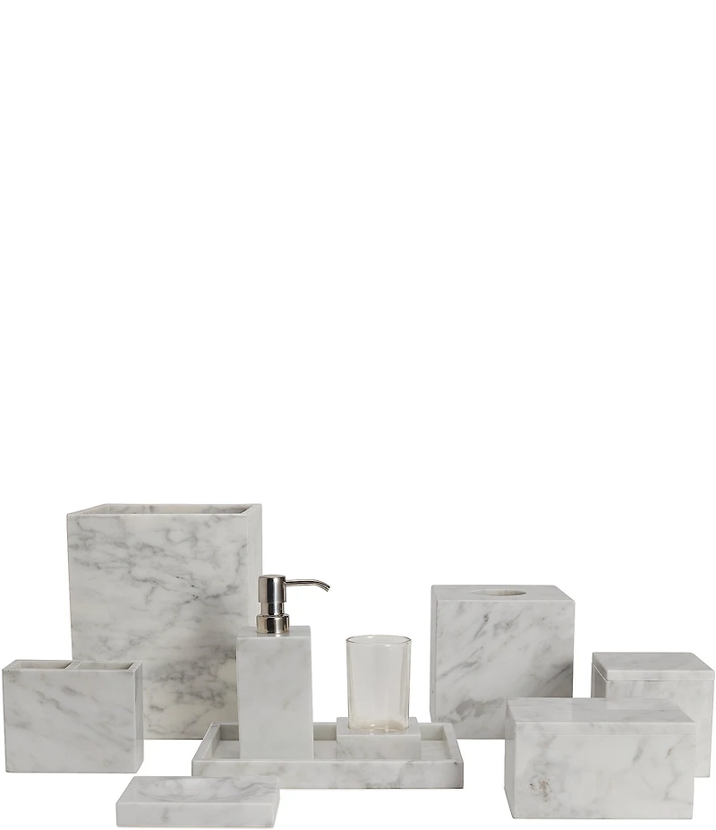 Kassatex Marmol Marble Toothbrush Holder