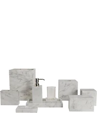 Kassatex Marmol Marble Toothbrush Holder