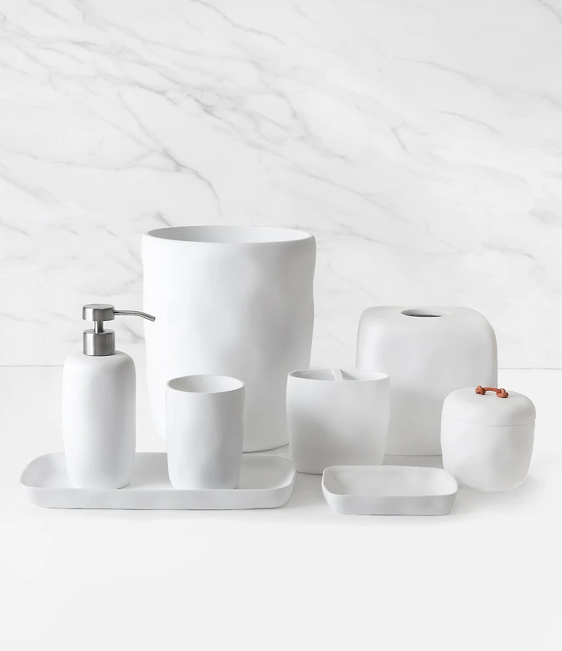 Kassatex Montecito Collection Resin Wastebasket