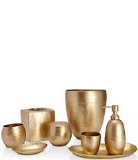Kassatex Nile Hammered Brass Tissue Holder