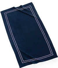 Kassatex Amalfi Embroidered Framed Turkish Cotton Beach Towel