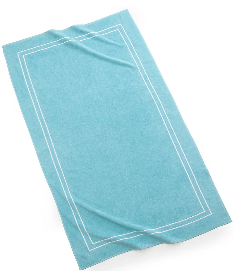 Kassatex Amalfi Embroidered Framed Turkish Cotton Beach Towel