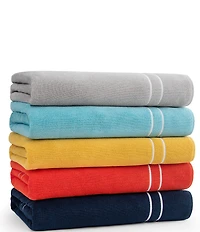 Kassatex Amalfi Embroidered Framed Turkish Cotton Beach Towel