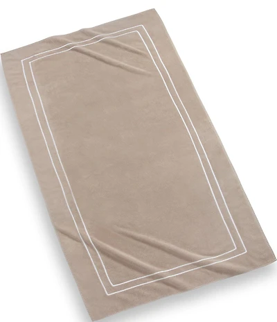 Kassatex Amalfi Embroidered Framed Turkish Cotton Beach Towel