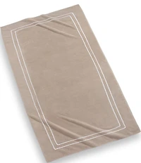Kassatex Amalfi Embroidered Framed Turkish Cotton Beach Towel