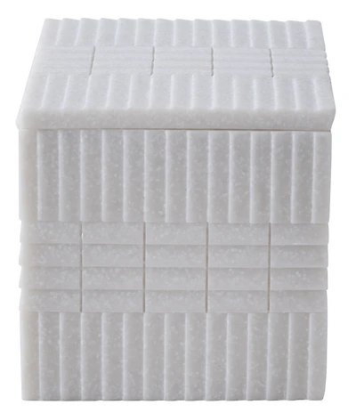 Kassatex Urbano Collection Cotton Resin Storage Jar With Lid