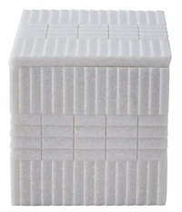Kassatex Urbano Collection Cotton Resin Storage Jar With Lid