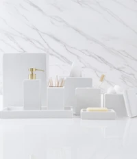 Kassatex Verbier Collection Cotton Resin Storage Jar With Lid