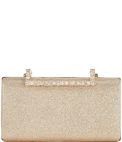 Landry Crystal Hinge Minaudiere Clutch