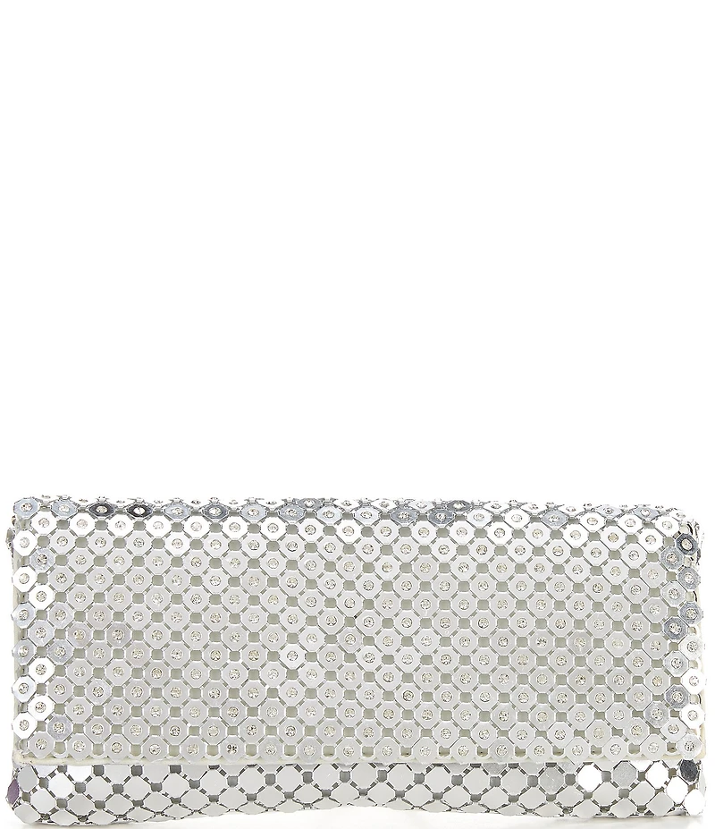 Landry Metal Mesh Crystal Clutch
