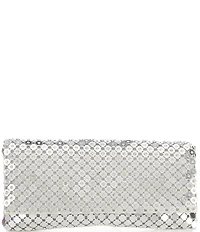 Landry Metal Mesh Crystal Clutch