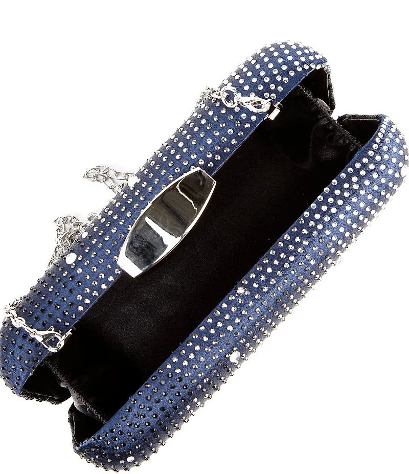 Landry Ombre Rhinestone Heat Set Minaudiere Clutch