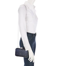 Landry Ombre Rhinestone Heat Set Minaudiere Clutch