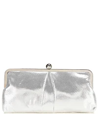 Landry Pleat Front Frame Metallic Clutch