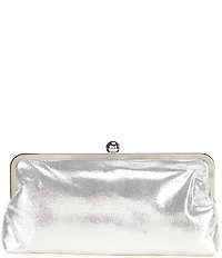 Landry Pleat Front Frame Metallic Clutch