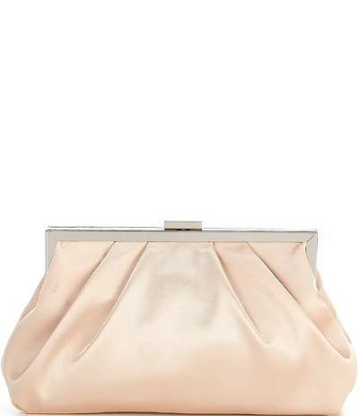 Landry Satin Pouch Frame Clutch