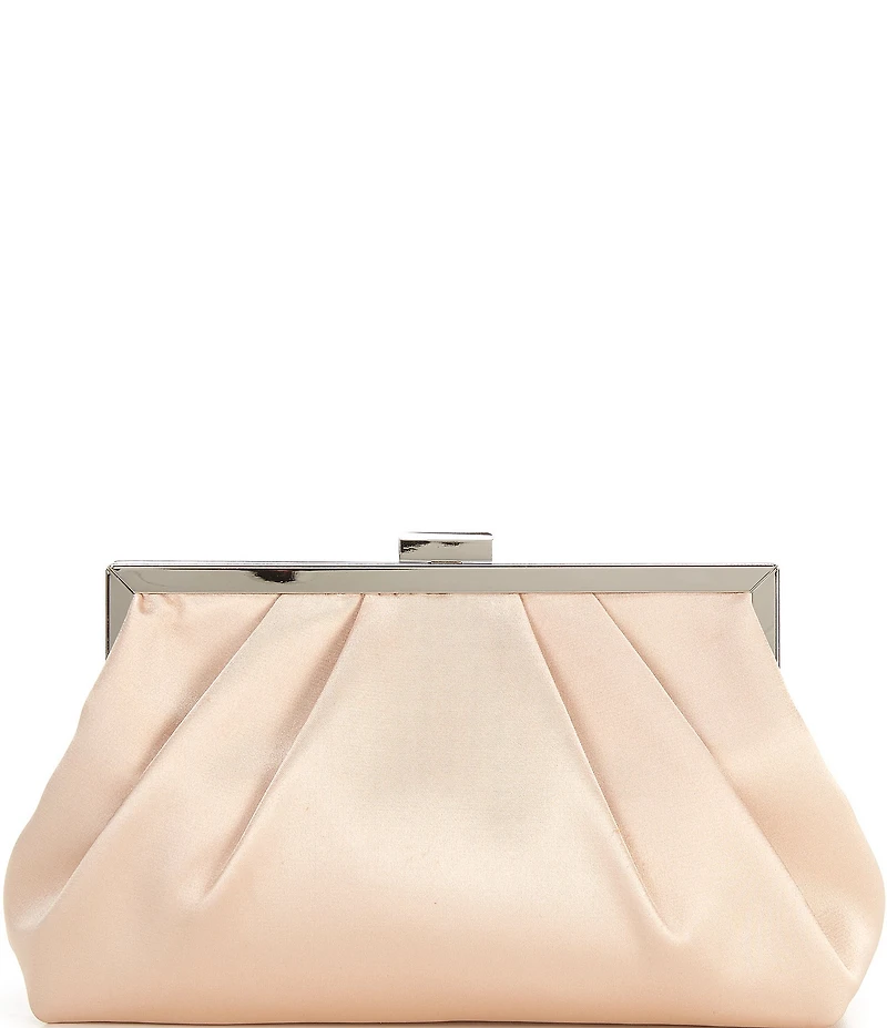 Landry Satin Pouch Frame Clutch