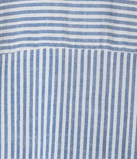 Kate Landry Striped Woven Blue Dobby Caftan