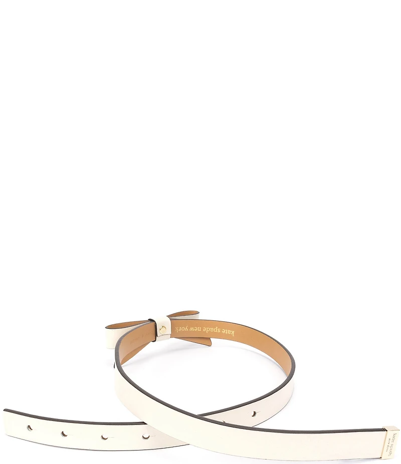 kate spade new york .75#double; Leather Bow Belt