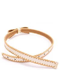 kate spade new york .75#double; Straw Edge Bow Belt