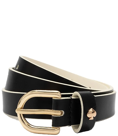 kate spade new york .78#double; Belt With Pop Color Edge
