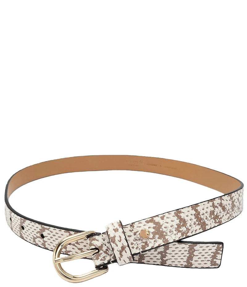 kate spade new york .98#double; Snake Print Belt