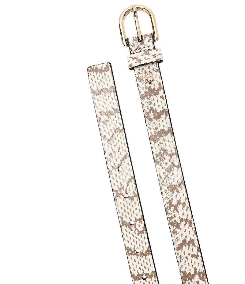 kate spade new york .98#double; Snake Print Belt