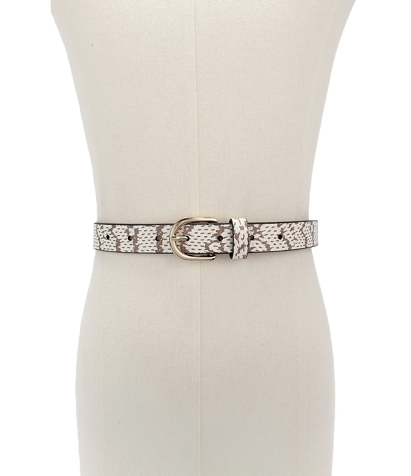 kate spade new york .98#double; Snake Print Belt