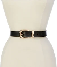 kate spade new york 1.18#double; Molten Buckle Leather Belt