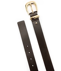 kate spade new york 1.18#double; Molten Buckle Leather Belt