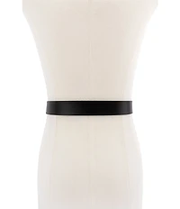 kate spade new york 1.18#double; Molten Metal Buckle Belt