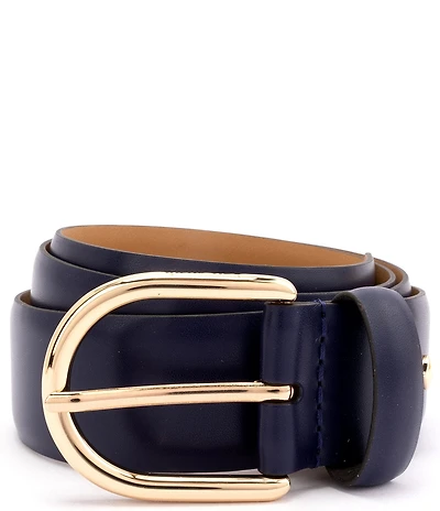 kate spade new york 1.37#double; Feather Edge Leather Belt