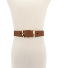 kate spade new york 1.37#double; Two tone Molten Loop Leather Belt