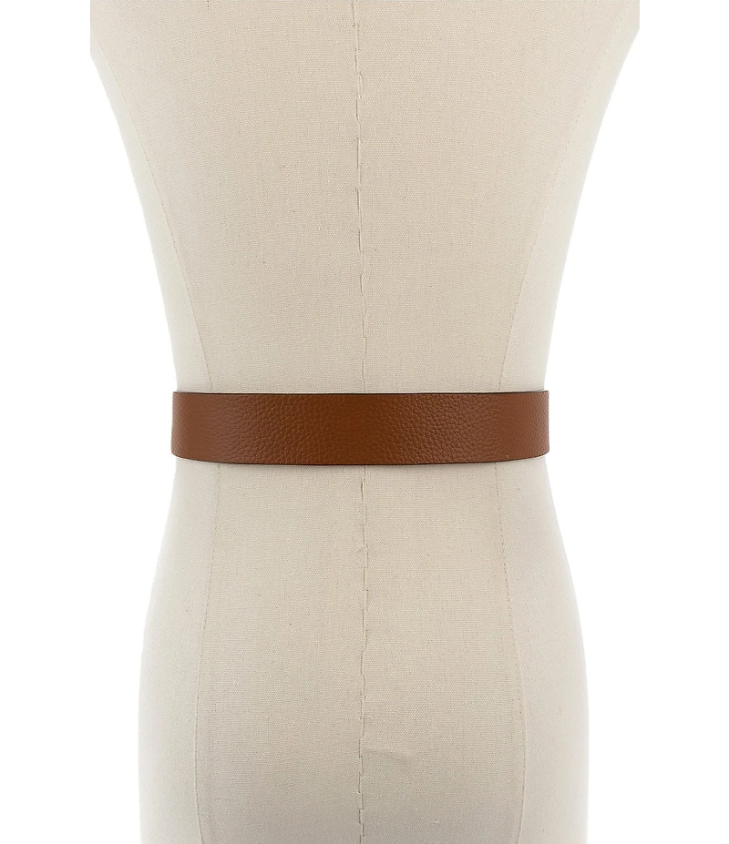kate spade new york 1.37#double; Two tone Molten Loop Leather Belt