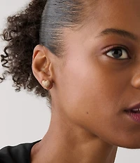 kate spade new york Amour Crystal Heart Stud Earrings