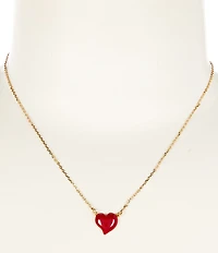 kate spade new york Amour Enamel Short Heart Pendant Necklace