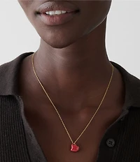 kate spade new york Amour Enamel Short Heart Pendant Necklace