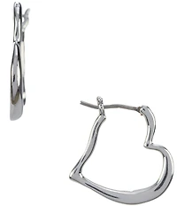 kate spade new york Amour Heart Huggie Hoop Earrings