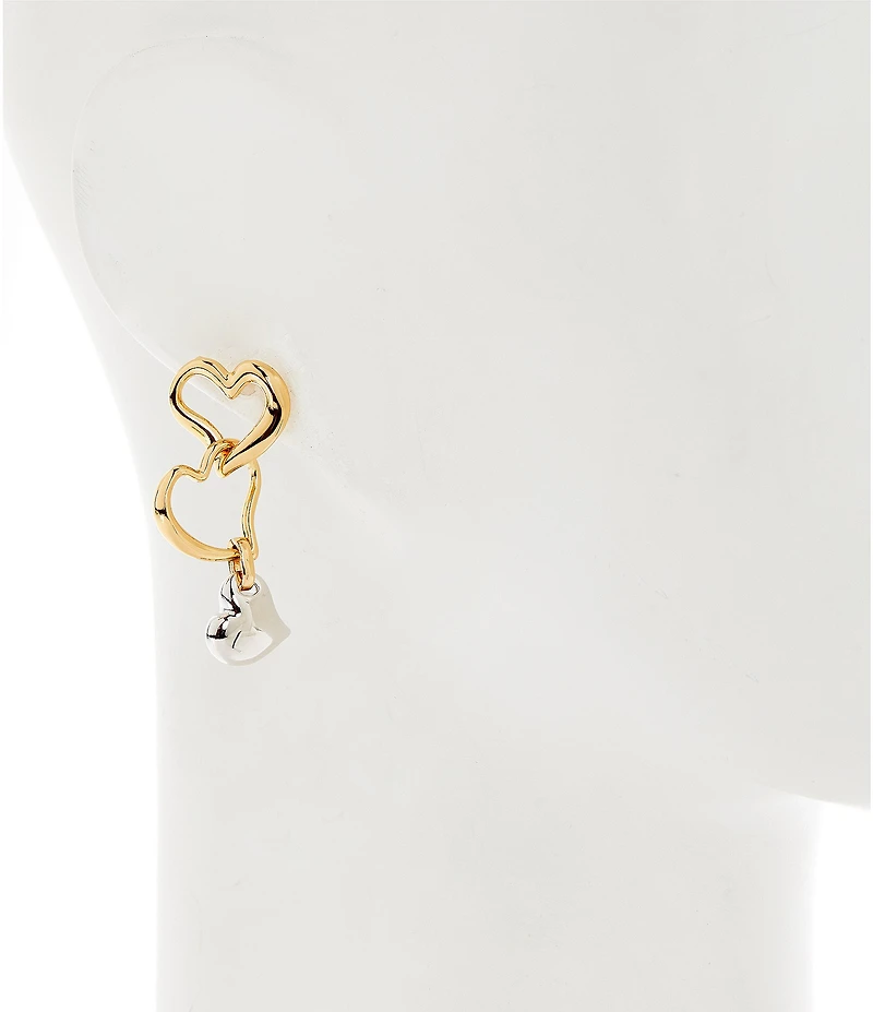 kate spade new york Amour Heart Linear Earrings