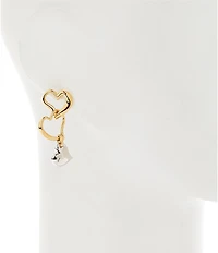 kate spade new york Amour Heart Linear Earrings