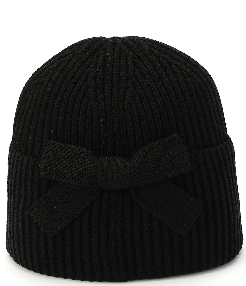 kate spade new york Asymmetric Bow Knit Beanie