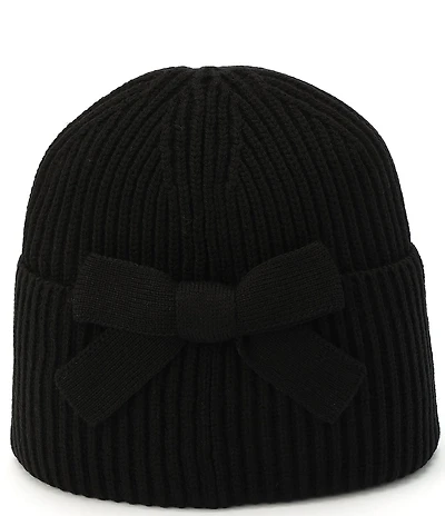 kate spade new york Asymmetric Bow Knit Beanie
